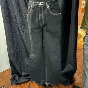 Avirex Black Relaxed Fit Jeans